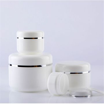 White 20/30/50/100/150/250g Refillable Bottles Travel Face Cream Lotion Cosmetic Container Plastic Empty Makeup Jar Pot