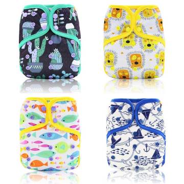 HappyFlute 1pcs Reusable Washable Baby Diaper AIO/AI2 Bamboo Cotton Nappy