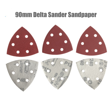 25PC 90mm Delta Sander Paper Hook & Loop Sandpaper Disc Abrasive Tools for Sanding Grit 40-2000