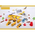 Car Toys Set with Transport Cargo Airplane Educational Vehicle Construction Car Set for Kids with Large Play Mat