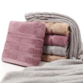 100% Bamboo Fiber Towels Purple Gray Brown Bath Face Towel Set Cool Bamboo Absorbent Healthy Bathroom Towels for Adults