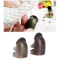 Retro Hand working Sewing Thimble Finger Protector Needlework Metal Brass Sewing Household DIY Sewing Tools Accessories dedal