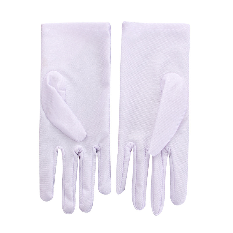 Fashion Summer Spandex Gloves Men Women Sunscreen Driving Glove Black Etiquette Thin Stretch Dance Tight White Jewelry Gloves