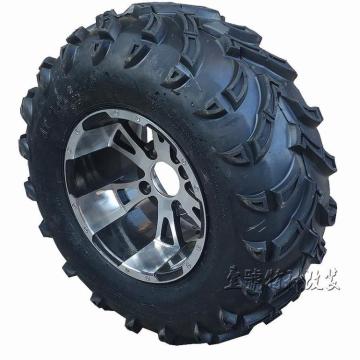 GO KART KARTING ATV UTV Buggy 25X10-12 Inch Wheel Tubeless Tyre Tire With Aluminum Alloy Hub