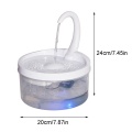 Pet Cat Fountain LED Blue Light USB Powered Automatic Water Dispenser Cat Feeder Drink Filter For Cats Dogs Pet Supplier