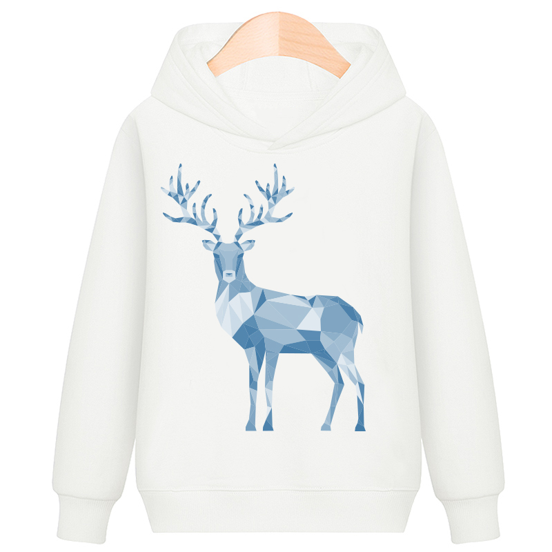 Sweatshirts Hoodies Cartoon Clothing Toddlers Teenage Boys Girls Kids Unisex Children Tops Clothes Clothing Print Deer Autumn