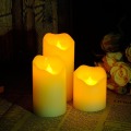 10pcs/lot Paraffin Wax LED Candle Light Dia5cm Flameless Electonic Candle-Shaped Lamp for Night Party Event Church Home Decor