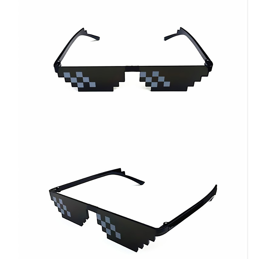 Popular Around The World 2020 New8-bit Glasses Pixels Ink Mirror Funny Glasses Men's Women's Sunglasses Women Sunglass Thug Life