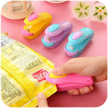 micro heat sealing machine clip vacuum packaging food crisps peanut plastic packaging clip kitchenware color handheld