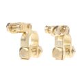 2Pcs Small 41mm x 36mm Auto Car Replacement Battery Terminal Clamp Clips Brass Connector Hot #1