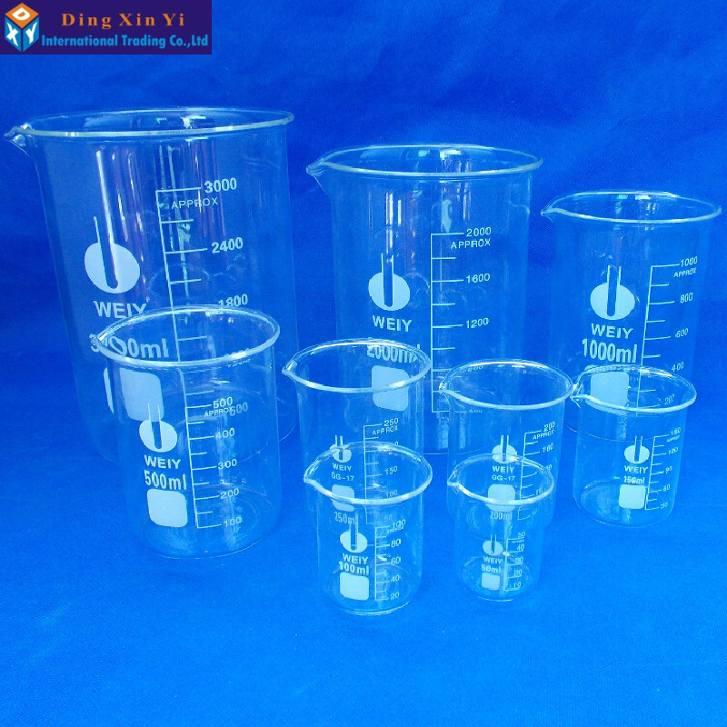 (4pieces/lot)Glass beaker 150ml,Lab Supplies,Lab beaker ,Good quality beaker,High boron material