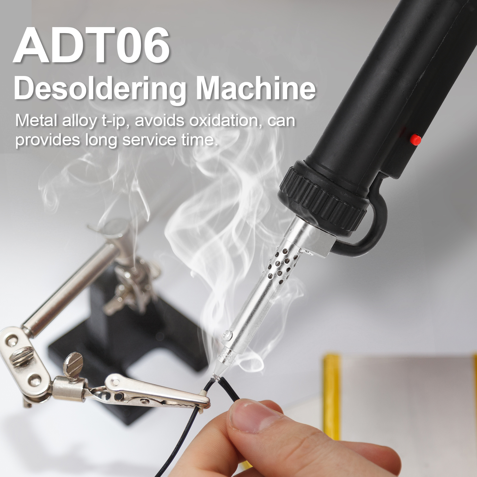 ADT06 Automatic Portable Electric Solder Tin Sucker Vacuum Soldering Remove Pump Desoldering Machine Electric Soldering Irons
