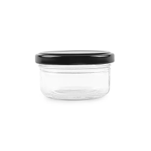 50ml wide mouth glass jar with lug cap