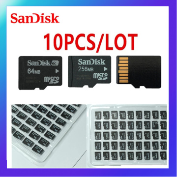 10PCS/LOT Original SanDisk 64MB 128MB 256MB 512MB 1GB 2GB 4GB 8GB Micro SD Memory Card TF Card Micro Flash Card