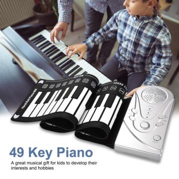 Portable Digital Keyboard Roll-Up Piano Silicone Electric Hand Piano Gift For Kids Child Toy Musical Instruments Piano Synthesiz
