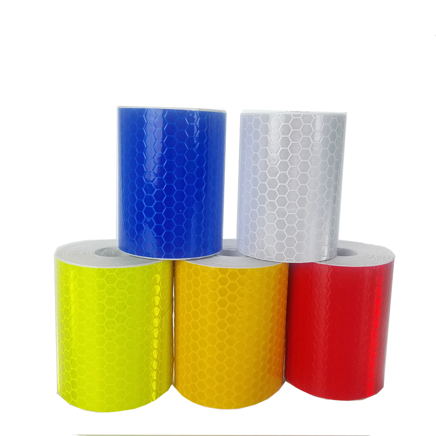 5cmx3m Safety Mark Reflective tape stickers car-styling Self Adhesive Warning Tape Automobiles Motorcycle Reflective Film 5color