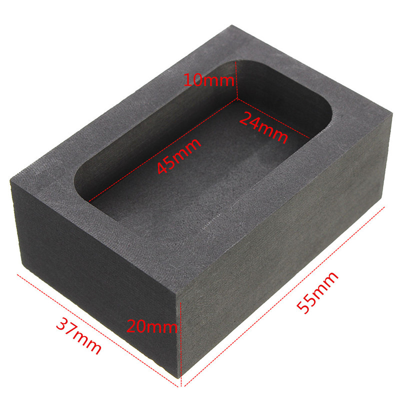 1 Pc High Purity Graphite Casting Melting Ingot Mold 5OZ for Gold & Silver Prod