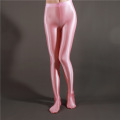 Transparent glossy pantyhose yoga leggings Smooth high waist women pants capris Sexy see through seamless workout leggings