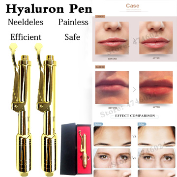 0.3ml Gorgeous Lip Injection Gold Pen Anti Aging Hyaluron Pen Dermal Filler Atomizer Hyaluronique Acid Injector Wrinkles Removal