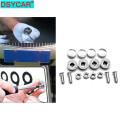 DSYCAR 1 Set Chrome Anti-theft Screws Car License Plate Bolts Frame Screws