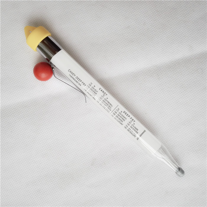 Glass Candy Instant Read Deep Fry Thermometer with Clip