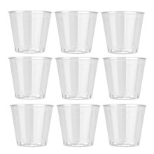10PCS Clear Plastic Disposable Party Shot Glasses Jelly Cups Tumblers Birthday Wine Glass Cup