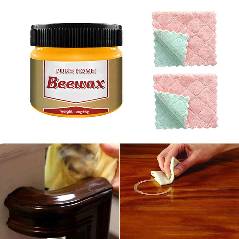 1PCS wood seasoning beewax wood care wax solid wood maintenance cleaning furniture polishing waterproof furniture care wax