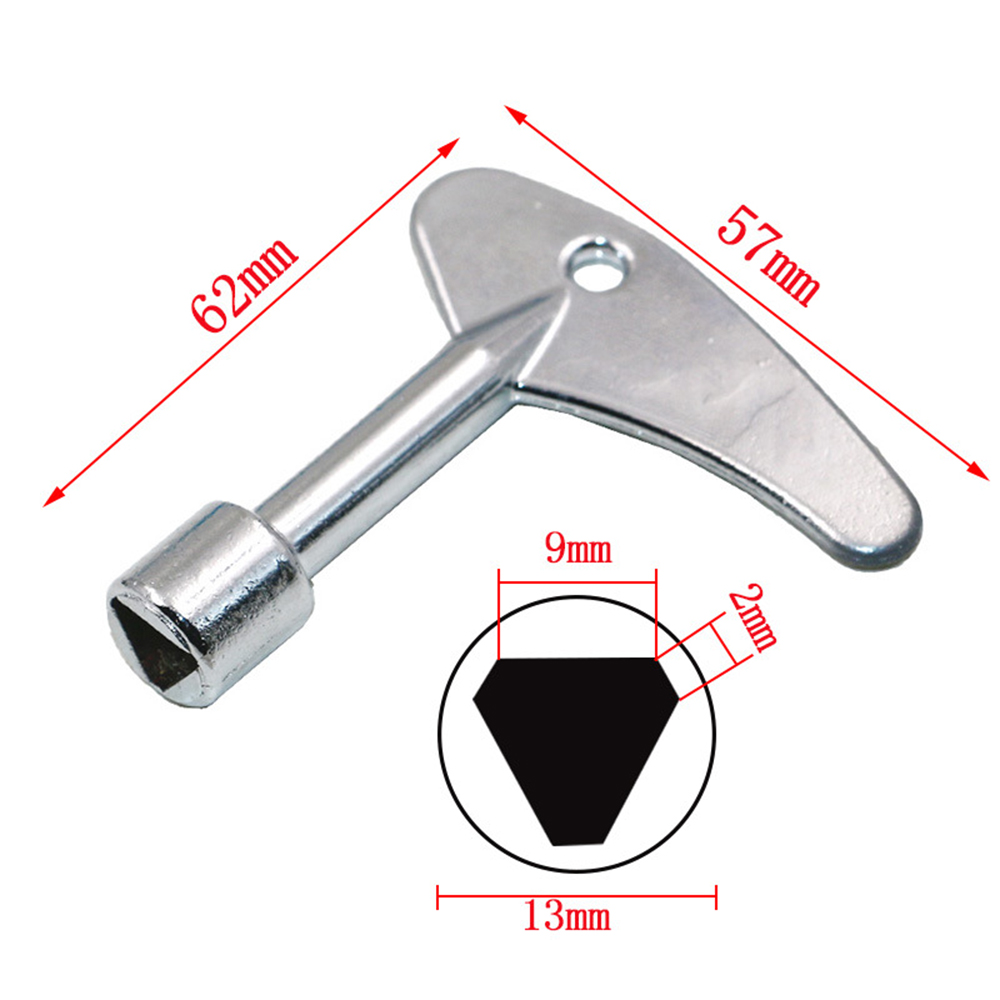 Triangle Wrench Inner Triangle Key Elevator Water Meter Valve Train Door Universal Key Accessories