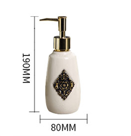 4 Styles Vintage Ceramic Art Craft Hand Wash Soap Dispenser Liquid Lotion Bottle for Bathroom Kitchen Household Home Decors