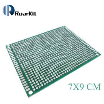 1pcs 7x9 cm PROTOTYPE PCB 7*9cm panel double coating/tinning PCB Universal Board double Sided PCB 2.54MM board