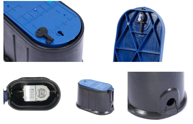 Injection molded housing for water meters, materials and features