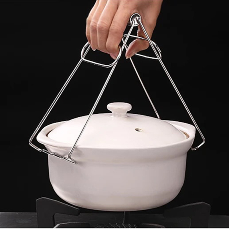 Kitchen Tool Hot Bowl Clip Pot Foldable Dish Holder Steamer Lifter Picker Bowl Clip Plate Pot Gripper Kitchen Utensil Holder