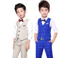 Flower Boys Clothing Set School Kids Wedding Formal Dress Vest Pants 2Pcs Suit Children Birtdahy Prom Ceremony Costume