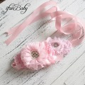 Fashion flower Belt Woman Girl Sash Belt Wedding Sashes belt