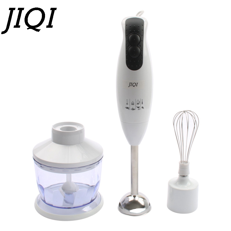JIQI Food Mixer Processor Detachable Hand Held Electric stirring Machine Juicer Meat Grinder Chopper Whisk Egg Beater Blender EU