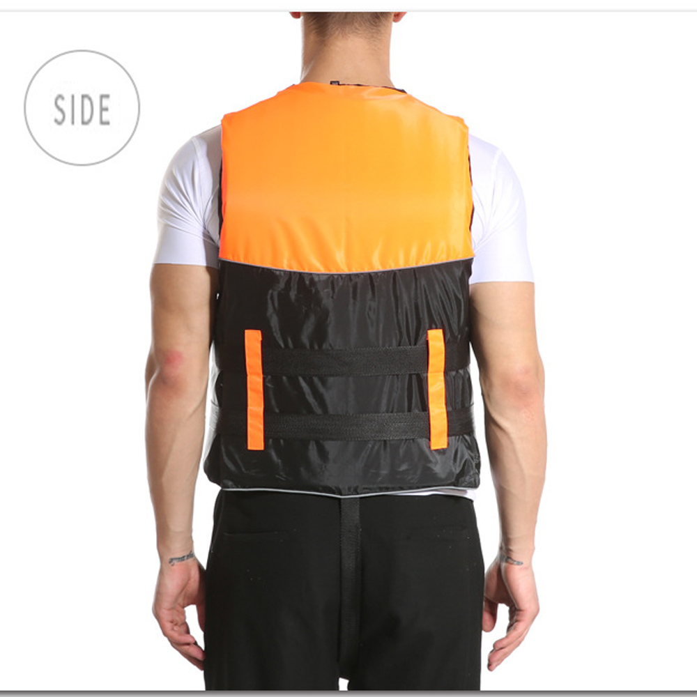 Adult double-breasted life jacket water sports snorkeling swimming boating fishing equipment with whistle rescue buoyancy vest