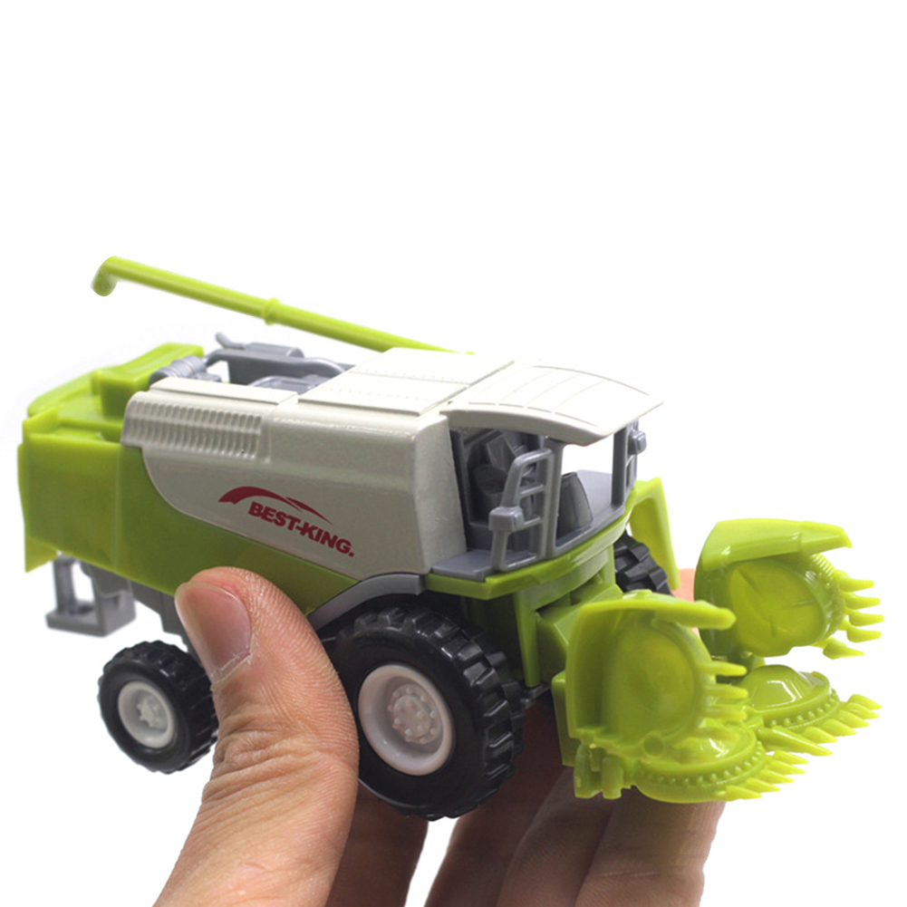 Mini Alloy Farmer Car Alloy Engineering Car Tractor Toy Model Farm Vehicle Belt Boy Toy Car Model Diecast Simulation Car