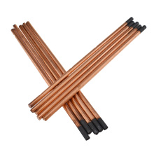 5pcs New air carbon arc gouging rods copper flat round graphite electrode rod for DC gas gouging gun electrode carbon rod 4-10mm