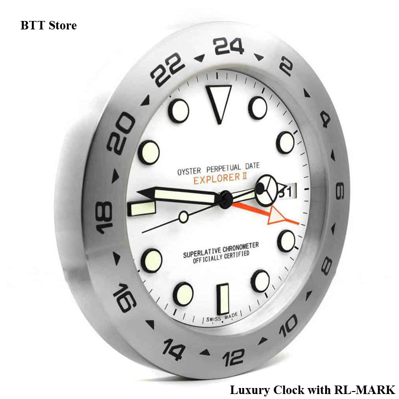 Metal Luminous wall clock Luxury Design Wall Watch Cheap wall clock Relogio De Parede Cheap wall clock Logo Best Gift