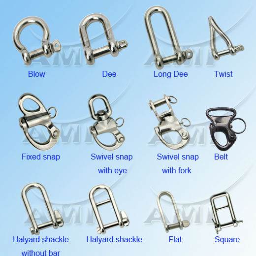 6mm Halyard Shackle Stainless Steel 316 Marine Boat Rigging Hardware