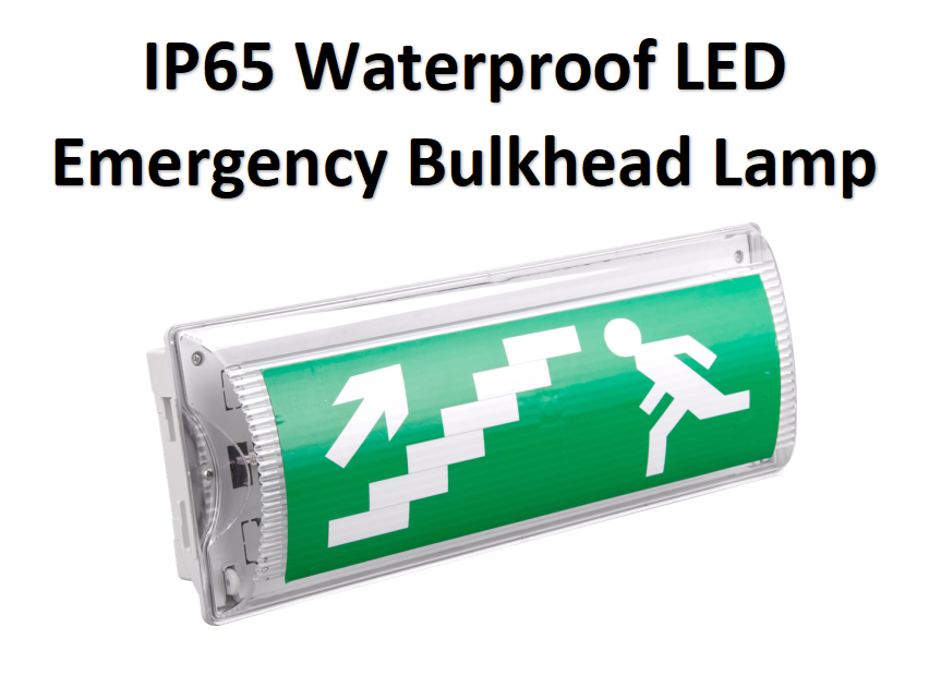 IP65 Waterproof LED Emergency Bulkhead Lamp