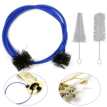 The 3-piece Set For The Trumpet Trombone Brass Blowing Nozzle Cleaner Valve Brush Rod Cleaning Kit Musical Instrument Accessorie