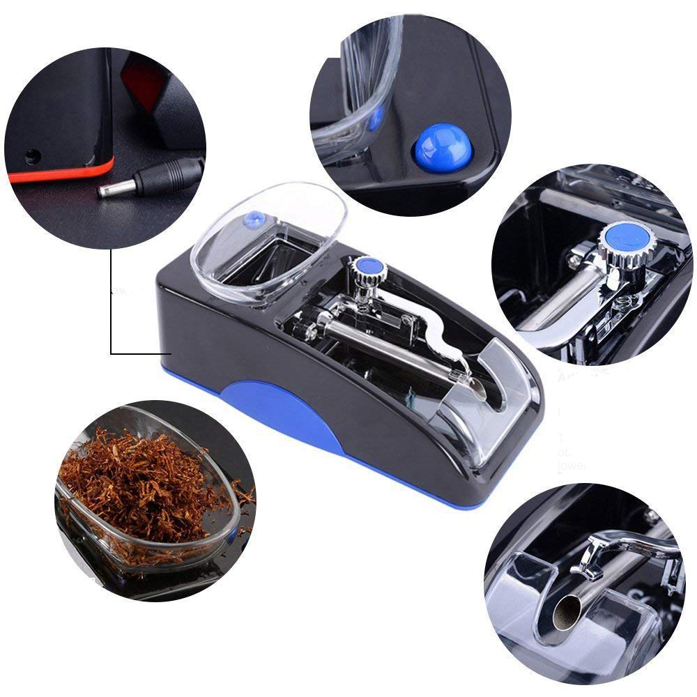 1 PC Electric Cigarette Machine with Adapter Automatic Making Rolling Tobacco Electronic Injector Maker Roller DIY Smoking Tools