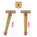 4Pcs 30*20*200MM Gold bronze Furniture Cabinet Cupboard Metal Legs Table feet Verified Lab Test Supports + 1600 pounds