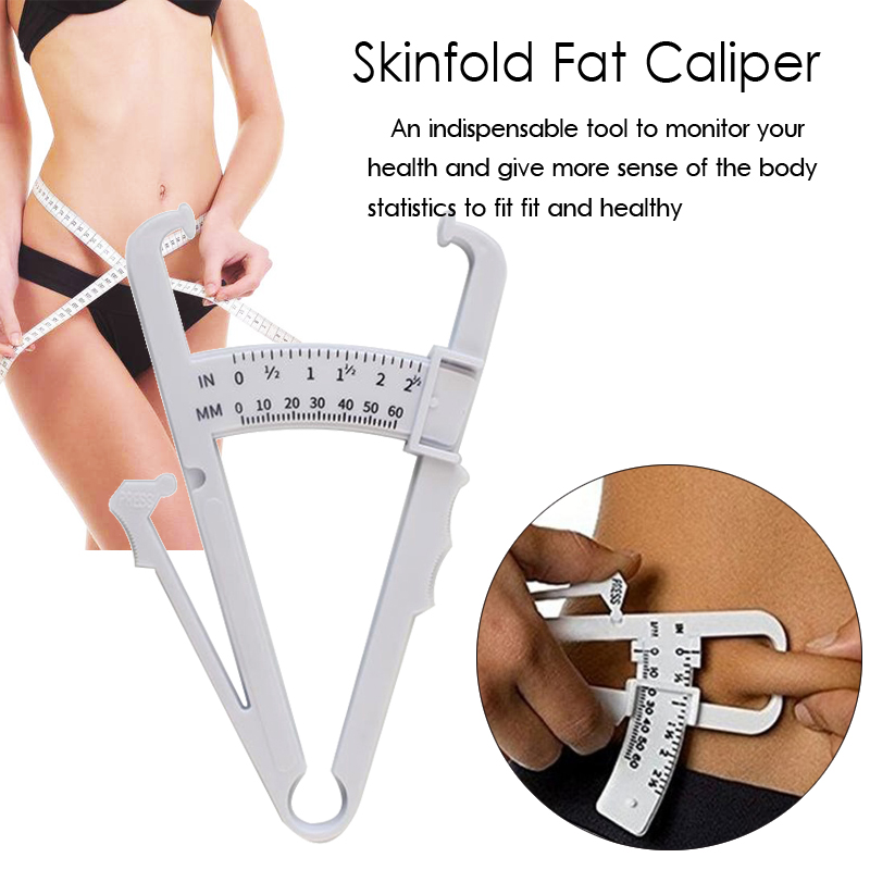 Body Home Personal Fat Loss Tester Calculator Caliper Fitness Clip Fat Measurement Tool Slim Chart Skinfold Test Health Tool