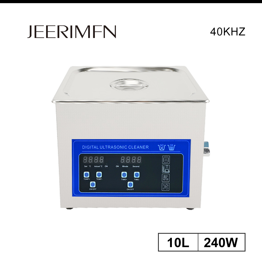 10L Digital Ultrasonic Cleaner Oil Rust Remove Mother Board Car Gear Parts DPF Metal Mold Tooling Ultra Sonic Washer Machine