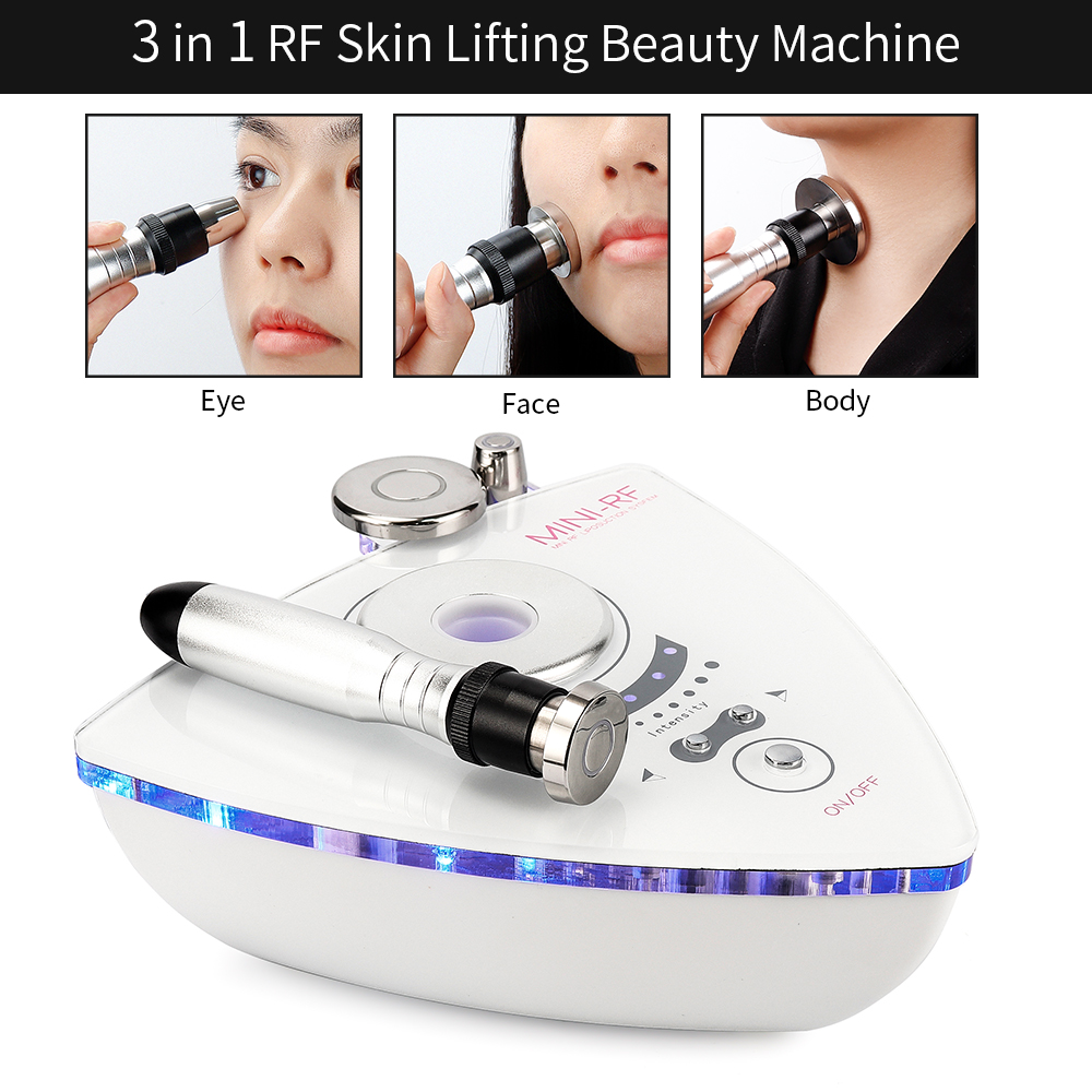3IN1 RF Tripolar Machine Skin Tightening Rejuvenation Facial Beauty Device Eye Face Anti Wrinkle Whitening Body Slimming Machine