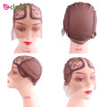 Wig Caps for Making Wigs Full Lace Wig Weaving Cap Mesh Base Machine Made Stretchy Net Medium with Adjustable Strap Black