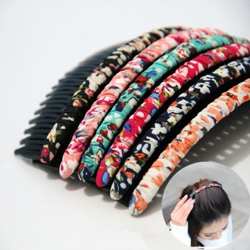 DIY Cloth Winding Headwear Fringe Hairpin Hairpin 24 Tooth Hair Comb Insert Combs Claw Clips Hair Jewelry Barrettes