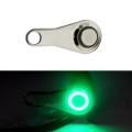 1 Pcs Green LED Lights Motorcycle Switch ON-OFF Handlebar Adjustable Mount Waterproof Switches Button 12V Headlight Switch